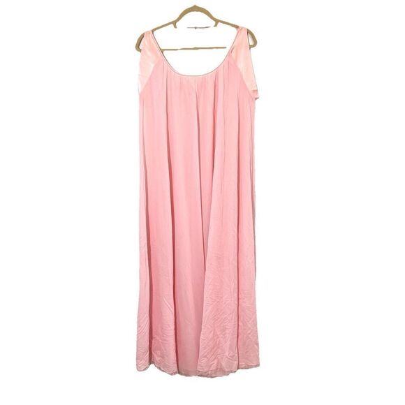 Vintage Nightgown Claire Sandra Lucie Ann Beverly Hills Pink Romantic Gown S - Picture 2 of 9